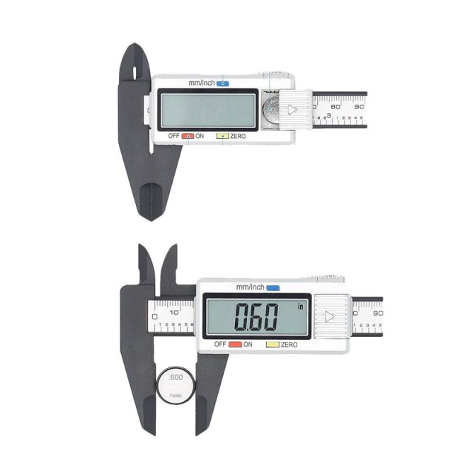 Uuname 150mm Digital Vernier Caliper Micrometer Caliper &amp; 2 Batteries