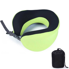 Uuname Travel U Shaped Pillow Memory Foam Pillow Neck Pillow With Carrying Pouch  Fordable And Portable Removable and Washable For Long Flights For Travel-F16