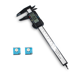 Uuname 150mm Digital Vernier Caliper Micrometer Caliper &amp; 2 Batteries