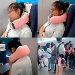 Uuname Travel Pillow Foam Pillow For Airplanes Memory Foam Neck Pillow U Shaped Pillow For Travel With Storage Bag  For Long Flights For Travel-F05