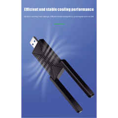 Uuname USB3.0 Usb Wifi Adapter For Pc Wireless Dual Band Adapter WiFi 5 1200Mbps 2.4G/ 5Ghz Network Wifi Adapter Pc Usb Adapter Wifi