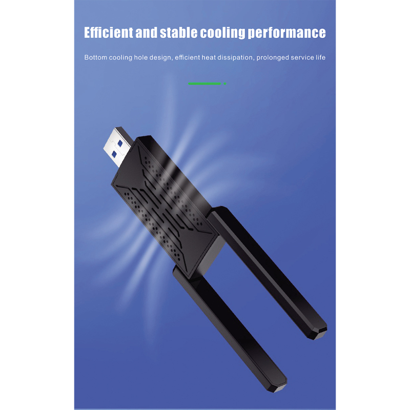 Uuname USB3.0 Usb Wifi Adapter For Pc Wireless Dual Band Adapter WiFi 5 1200Mbps 2.4G/ 5Ghz Network Wifi Adapter Pc Usb Adapter Wifi