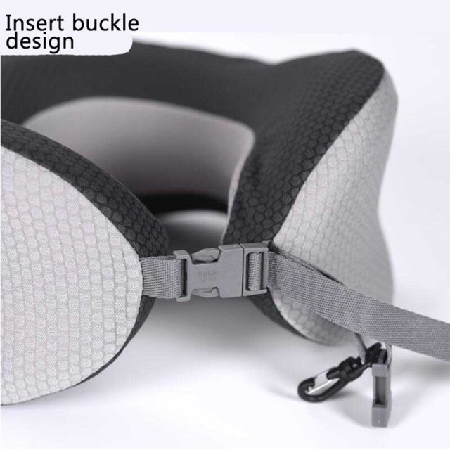 Uuname Travel U Shaped Pillow Memory Foam Pillow Neck Pillow With Carrying Pouch  Fordable And Portable Removable and Washable For Long Flights For Travel-F16