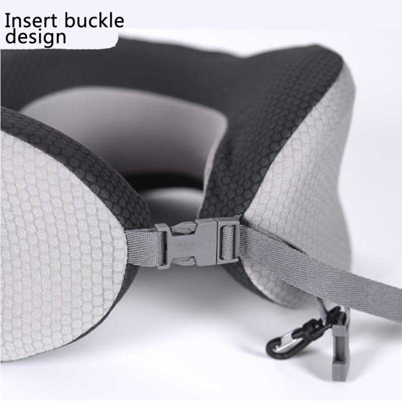 Uuname Travel U Shaped Pillow Memory Foam Pillow Neck Pillow With Carrying Pouch  Fordable And Portable Removable and Washable For Long Flights For Travel-F16