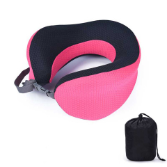 Uuname Travel U Shaped Pillow Memory Foam Pillow Neck Pillow With Carrying Pouch  Fordable And Portable Removable and Washable For Long Flights For Travel-F16