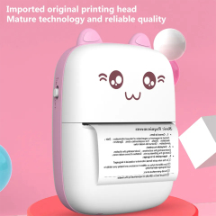 Uuname Mini Printer Pocket Printer Portable Wireless Mini Photo Printer Bluetooth Mini Thermal Printer  With USB Recharge with 9 Rolls Thermal Paper For Android & IOS-C9M9