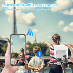 Uuname Mini Printer Portable Pocket Printer Inkless Photo Printer  Wireless Printer  Bluetooth Mini Thermal Printer for IOS/Android with 9 Rolls Thermal Paper - C15M9