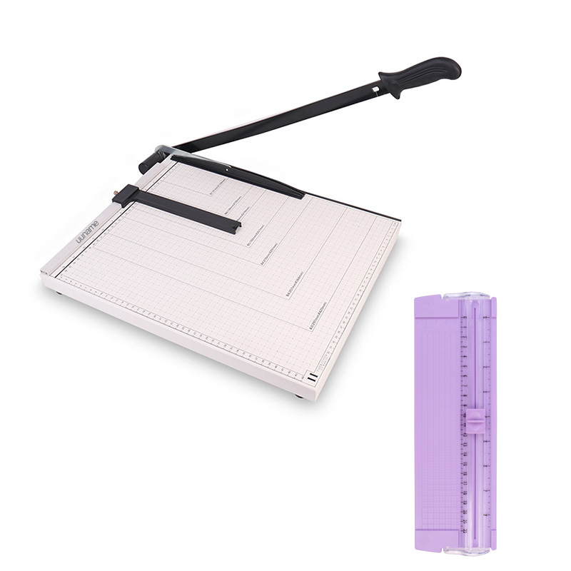 Uuname High Quality A3 Paper Trimmer Paper Guillotine Paper Cutter Crafts Maxim 10 Sheet Metal Base Plus A5 Paper Trimmer Easy, Safe and Accurate for Crafts, Gifts, Cards and More. Always Cuts Straight.-829-2