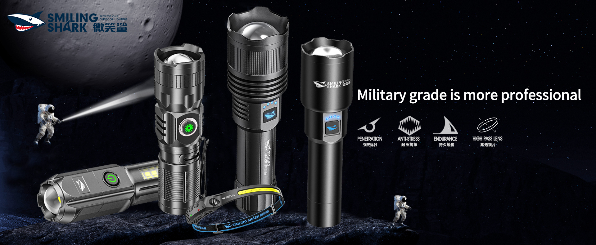 Smiling Shark Torches