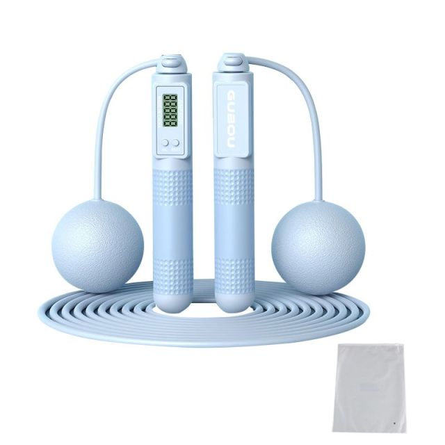 2 in 1 Cordless Digital Skipping Rope Cord Counter Jump Rope & Eva Bag-807