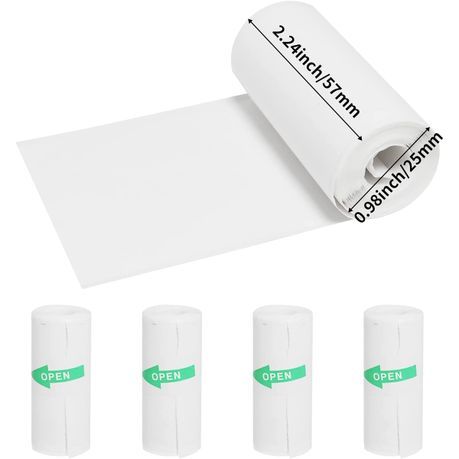 Thermal Paper Sticker Paper 57X25mm Self-adhesive Paper Set-13 Rolls