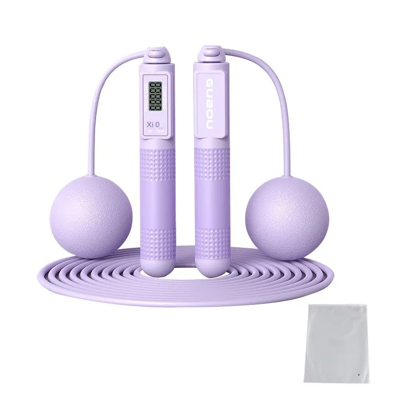 2 in 1 Cordless Digital Skipping Rope Cord Counter Jump Rope & Eva Bag-807
