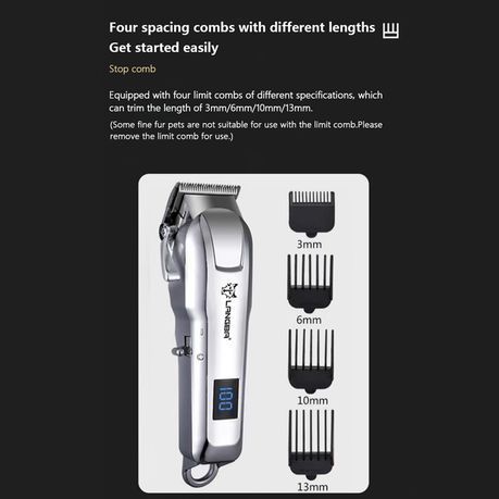 Professional Pet Dog & Cat Grooming Hair Clippers Trimmer Rechargeable -D86
