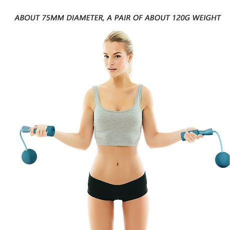 Uuname Ropeless Cordless Weighted Skipping Rope Jump Rope Workout-330 - Pink