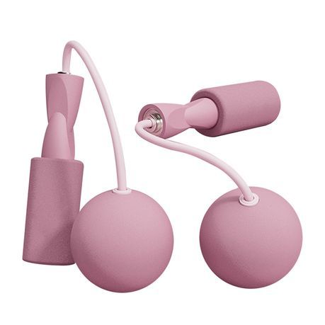 Uuname Ropeless Cordless Weighted Skipping Rope Jump Rope Workout-330 - Pink