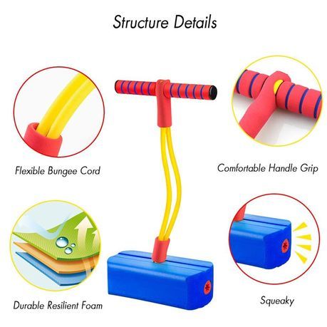 Foam Pogo Jumper Pogo Stick Jumper Hopper For Kids Indoor Outdoor Fun -740