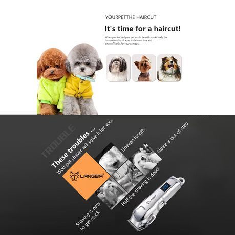 Professional Pet Dog & Cat Grooming Hair Clippers Trimmer Rechargeable -D86