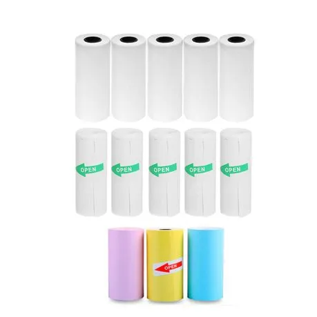Thermal Paper Sticker Paper 57X25mm Self-adhesive Paper Set-13 Rolls