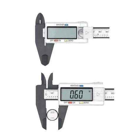 150mm Digital Vernier Caliper Micrometer Caliper & 2 Batteries