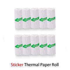 Printable Thermal Paper Sticker Paper 57X25mm Self-adhesive Paper -10 Rolls