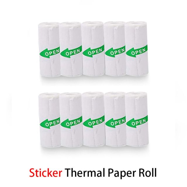 Printable Thermal Paper Sticker Paper 57X25mm Self-adhesive Paper -10 Rolls