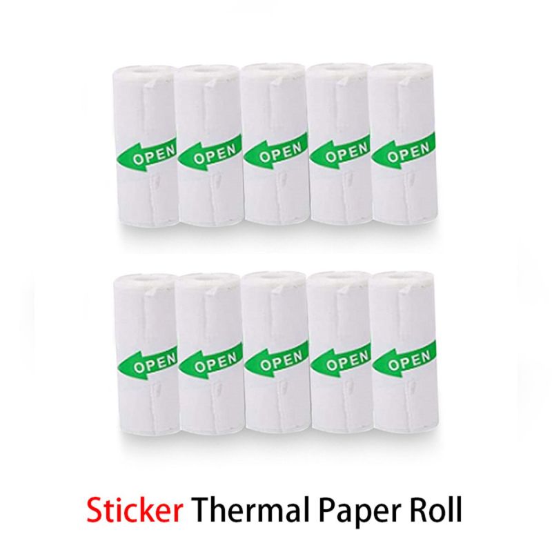 Printable Thermal Paper Sticker Paper 57X25mm Self-adhesive Paper -10 Rolls
