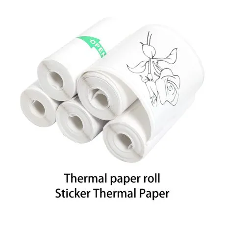 Thermal Paper Sticker Paper 57X25mm Self-adhesive Paper Set-13 Rolls