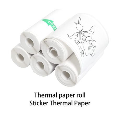 Thermal Paper Sticker Paper 57X25mm Self-adhesive Paper Set-13 Rolls