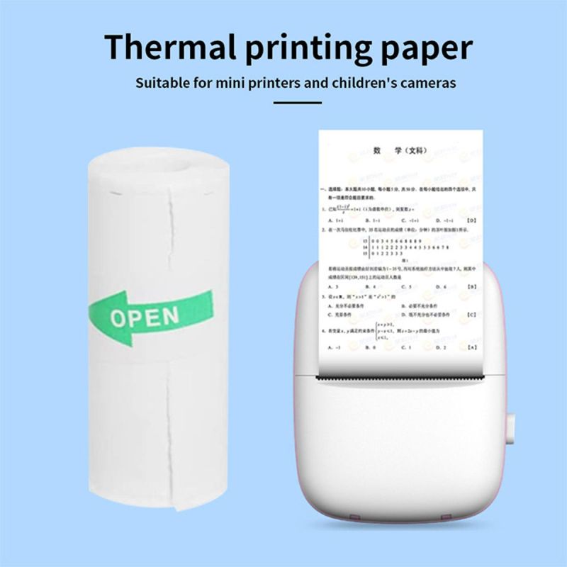 Printable Thermal Paper Sticker Paper 57X25mm Self-adhesive Paper -10 Rolls