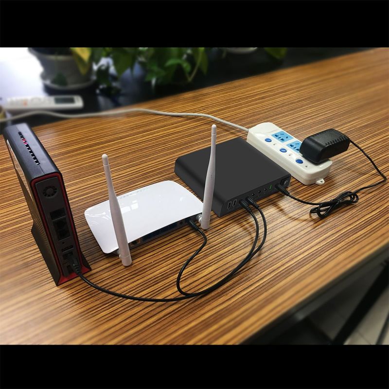 Uuname 5v/9v/12v Mini UPS For Wifi Routers Last Up To 24 Hours -38400mAH