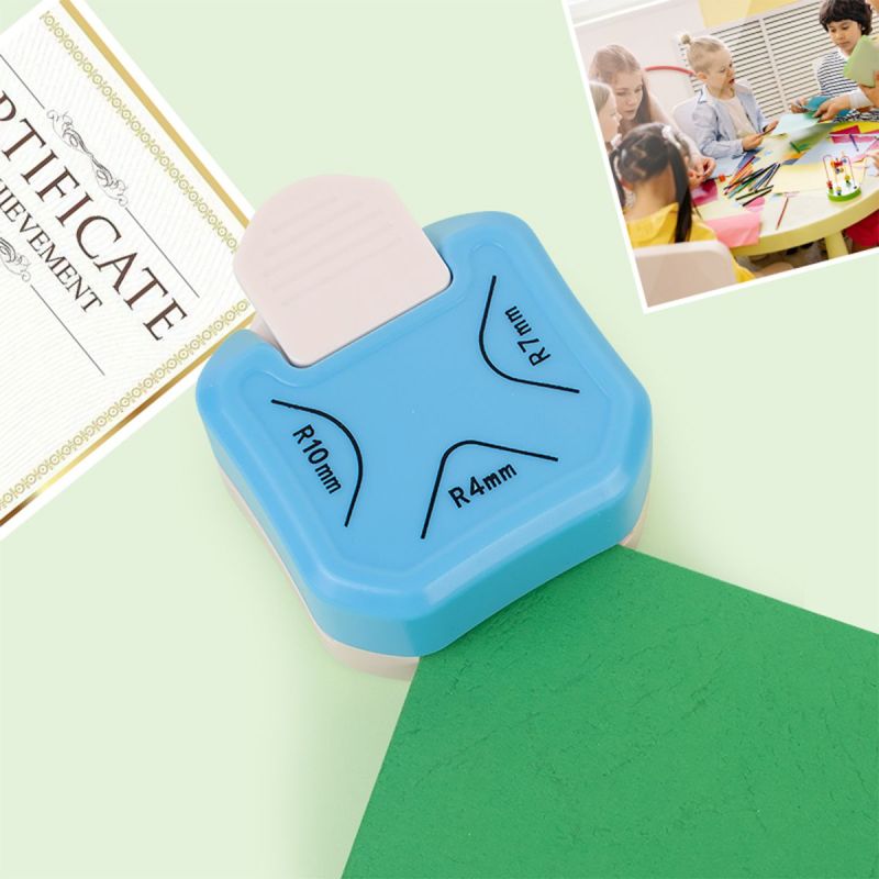 3 in 1 R4/R7/R10mm Corner Rounder Punch Corner Trimmer Cutter For Diy-802