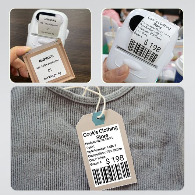 Marklife P50 White Thermal Sticker Label Paper -40x20mm 310 Labels-015