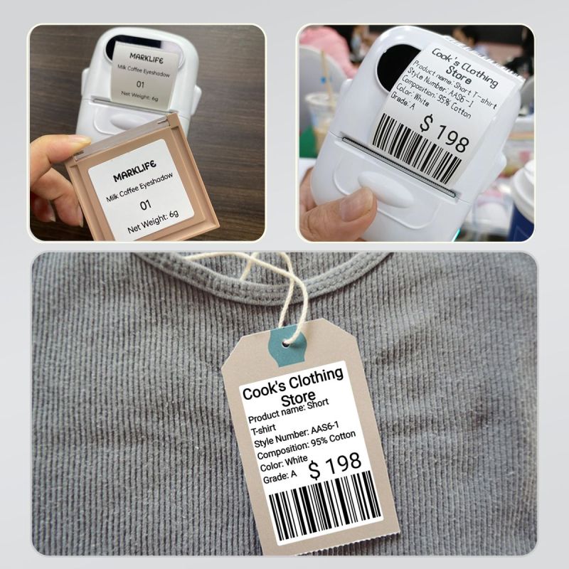 Marklife P50 White Thermal Sticker Label Paper -40x20mm 310 Labels-015