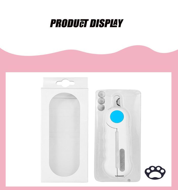 Pet Nail Clippers with LED Light Dog Nail Grinder Dog Cat Cutter-1