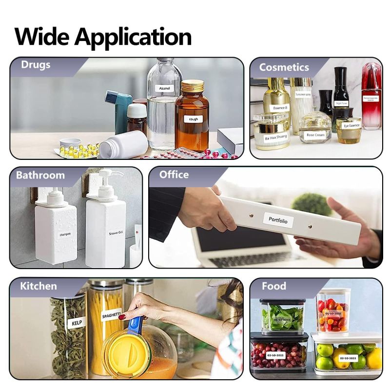 Marklife P50/P15/P12 White Thermal Labels Paper -12X40mm 150 Labels-081