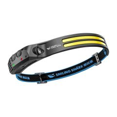 Smiling Shark White &Yellow Motion Sensor Rechargeable Headlamps Led -0123B