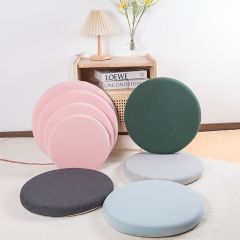 2 Pack Round Cushion Knitted Japanese Memory Foam Seat Chair Cushion-F34