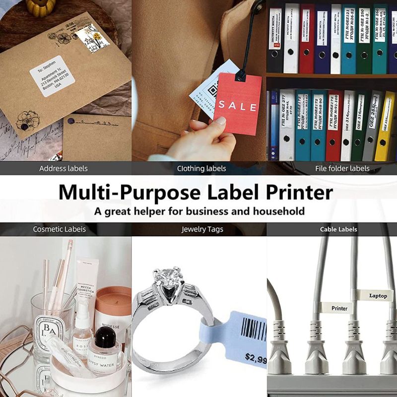 Mini Portable Sticker Thermal Printer Bluetooth Barcode Label Printers-P50