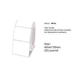 P50 White Thermal Stickers Barcode Labels Paper -40X30mm 220 Labels-016