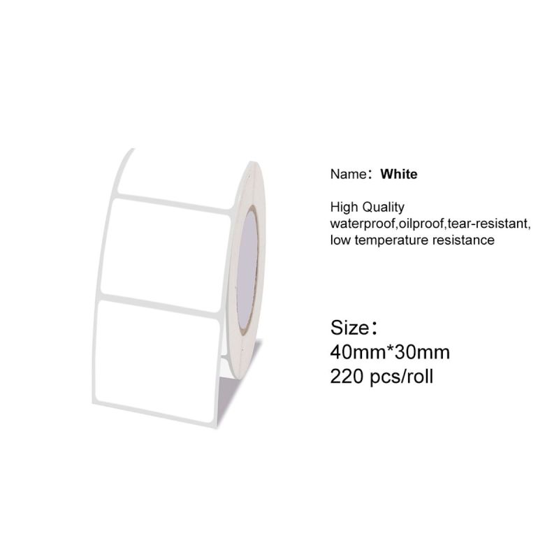 P50 White Thermal Stickers Barcode Labels Paper -40X30mm 220 Labels-016