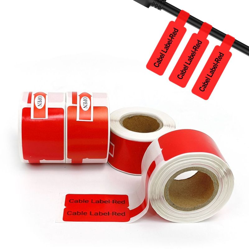 Marklife-P50 Printable Cable Labels Paper-25x78MM -100 Thermal Labels-056
