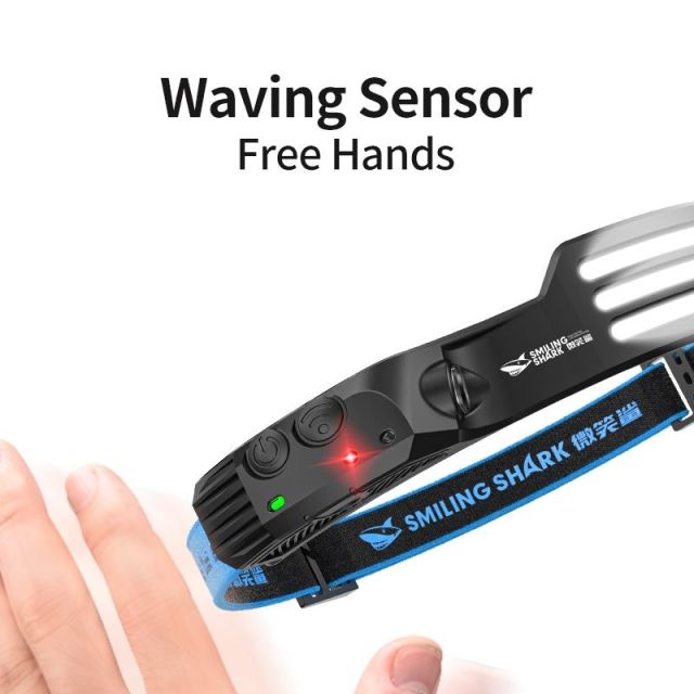 Motion Sensor Usb Rechargeable Headlamps Led with White & Red Light 0123A