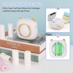 Uuname Portable BT Mini Pocket Thermal Printer & 5 Self Adhesive Paper-C23S