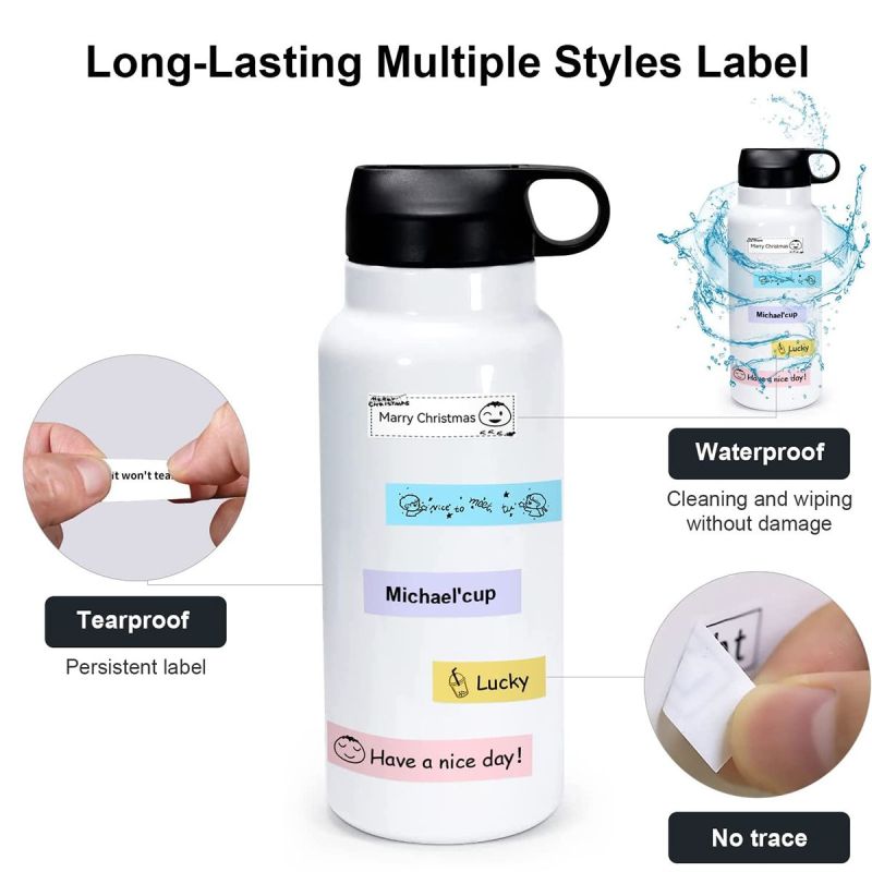 Marklife Mini Portable Sticker Thermal Bluetooth Barcode Label Printer-P12