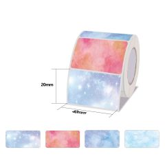 Marklife P50 Colorful Stickers Label Printer Paper 40x20mm-310 Labels-028