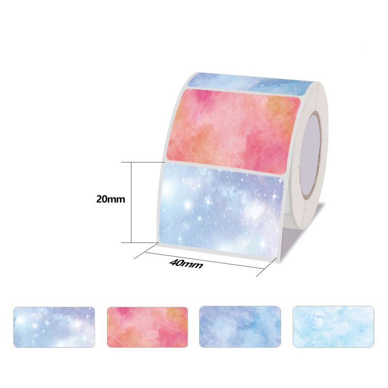 Marklife P50 Colorful Stickers Label Printer Paper 40x20mm-310 Labels-028