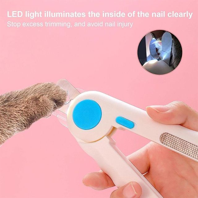 Pet Nail Clippers with LED Light Dog Nail Grinder Dog Cat Cutter-1