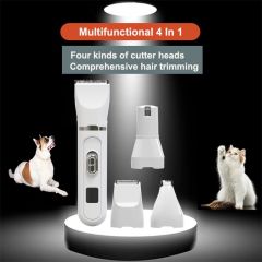 4 in1 Pet Clippers LED Display Electric Cat Dog Hair Nail Grooming Kit-803