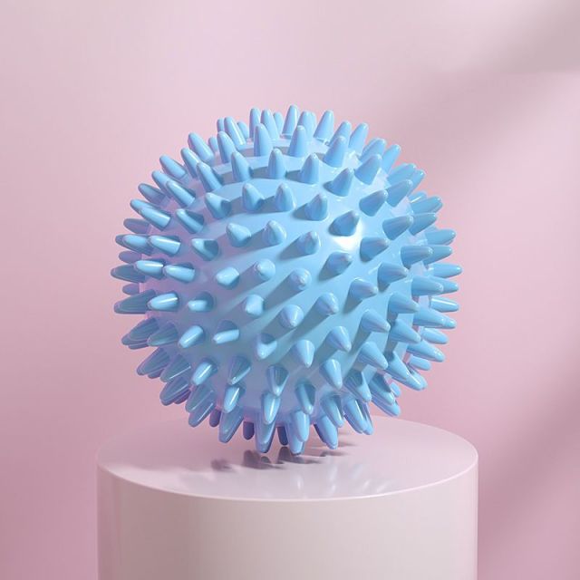 Double Layer Yoga Wheel Foam Roller & 1 Spiked Massage Ball 1 Yoga Ball-07