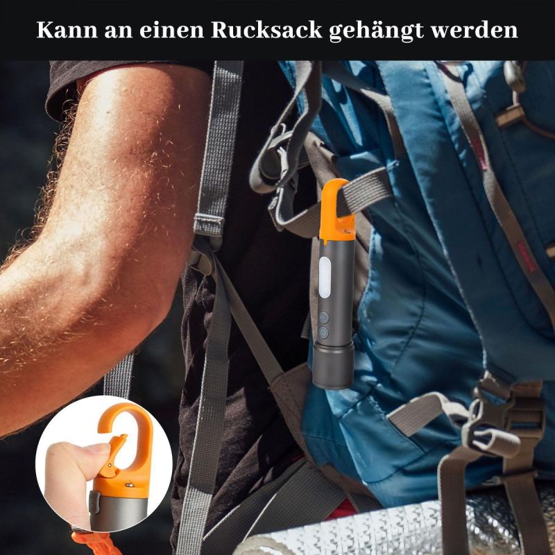 Uuname 3000 Lumens Torch Rechargeable COB LED Flashlight 9 Mode High Bright